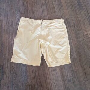 Men's Polo Ralph Lauren Yellow Chino Shorts size 40 Classic Fit